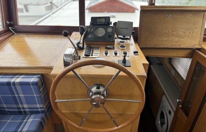 Central Craftworks Ltd, Replica Dutch Barge. Helm 