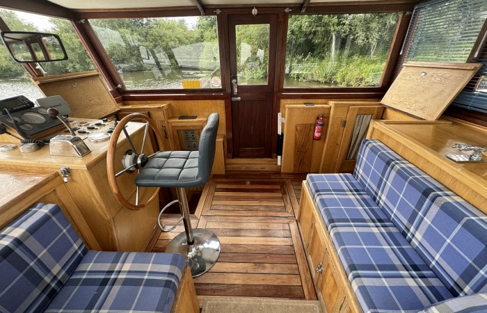 Central Craftworks Ltd, Replica Dutch Barge. Wheelhouse pic 1