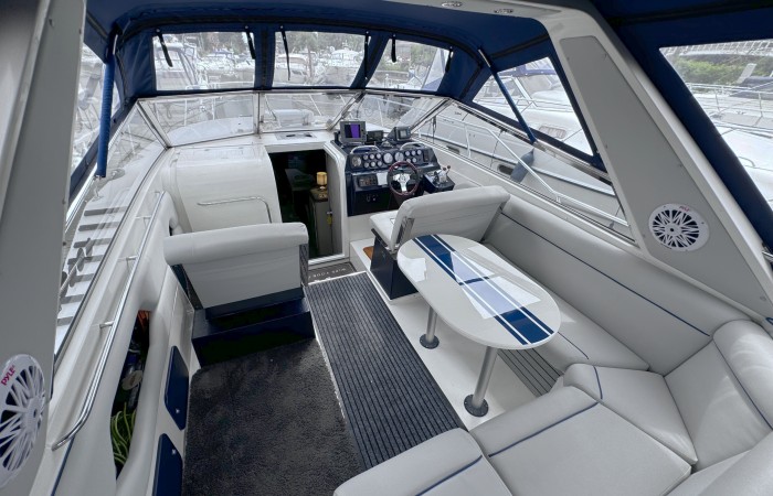 Sunseeker 36 Repello. Silver Sovereign. Cockpit pic 1